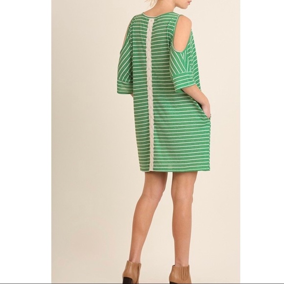 Umgee Dresses & Skirts - SOLD • Umgee • Green Striped Sunny Escape Dress